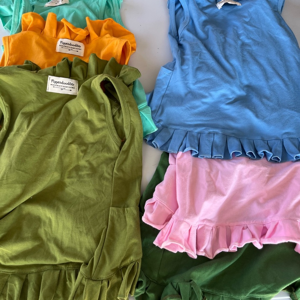 Pipperdoodles size 5-6 Ruffled Tank Tops in Multiple Colors